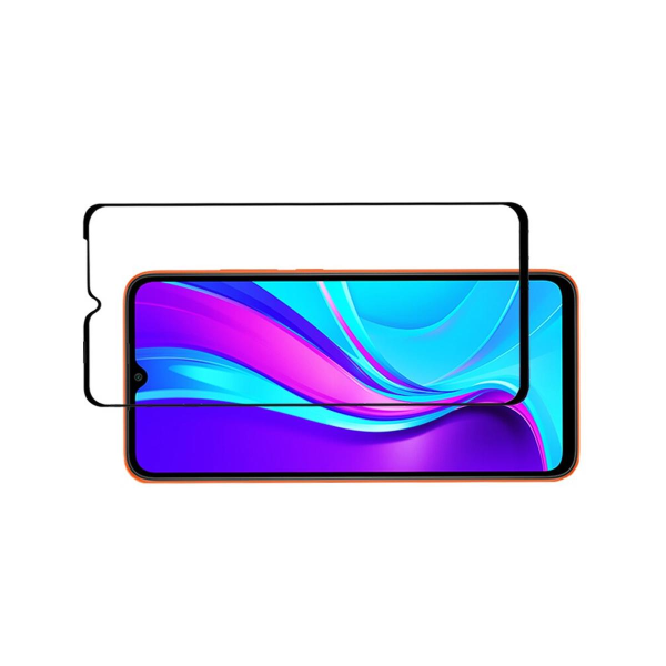 Skärmskydd Xiaomi Redmi 9C - 3D Härdat Glas Svart Svart