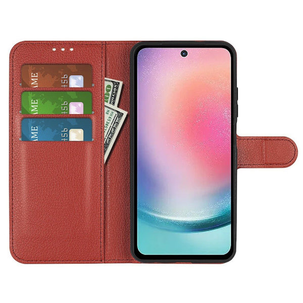 Motorola Moto G23 Plånboksfodral med Stativ - Brun Brun