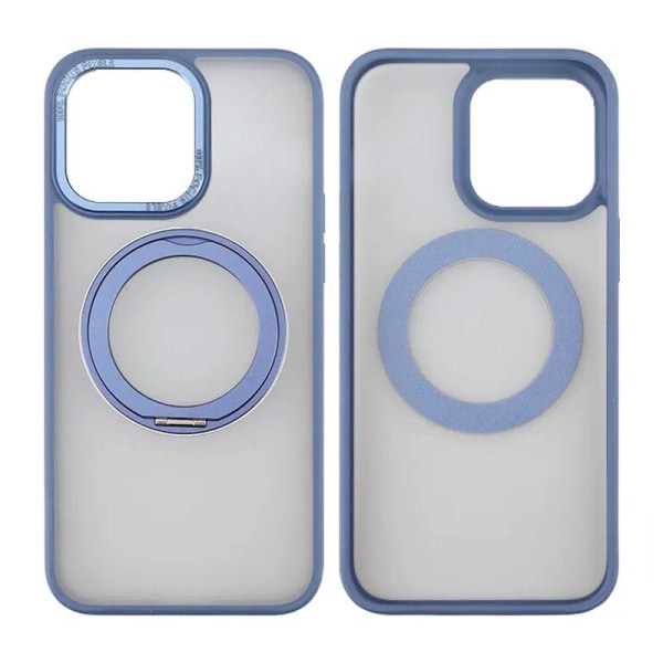 iPhone 15 Pro Skal med MagSafe Stativ Rvelon - Blå Blå