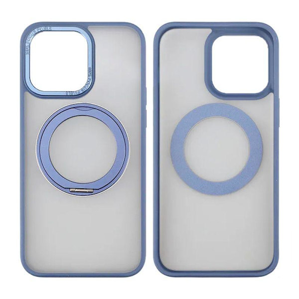 iPhone 15 Pro Skal med MagSafe Stativ Rvelon - Blå Blue