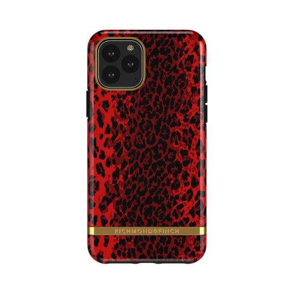 Richmond & Finch Skal Röd Leopard - iPhone 11 Pro Röd