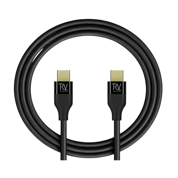 Rvelon USB-C till USB-C Kabel 2m Svart