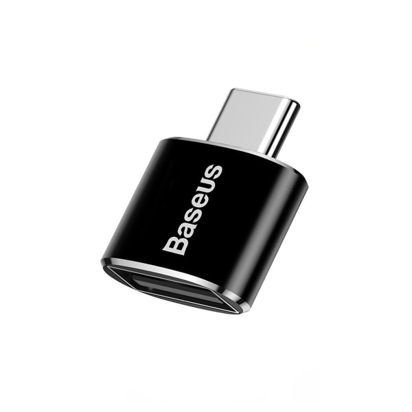 USB-A till USB-C Adapter Baseus Mini Black