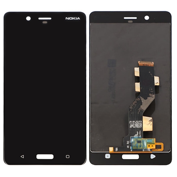 Nokia 8 LCD Display - Svart