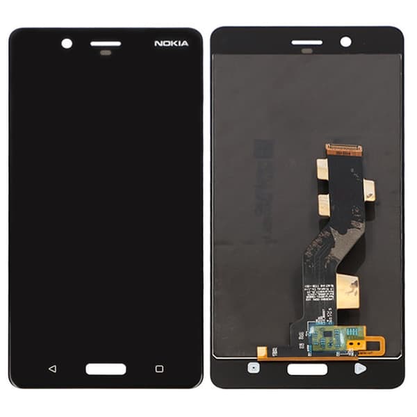 Nokia 8 LCD Display - Svart svart