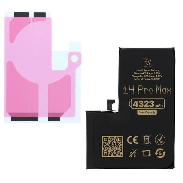Rvelon Premium Batteri för iPhone 14 Pro Max - 4323mAh