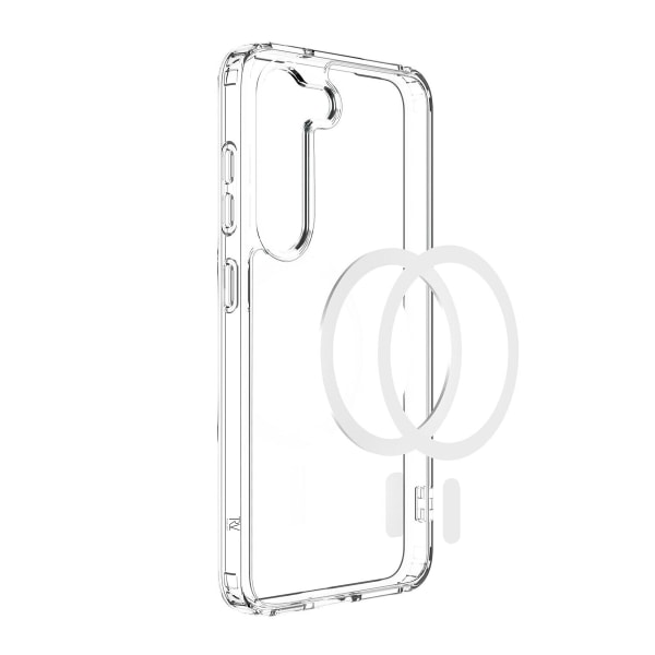 Samsung Galaxy S23 Mobilskal Hybrid med Magsafe - Transparent Transparent