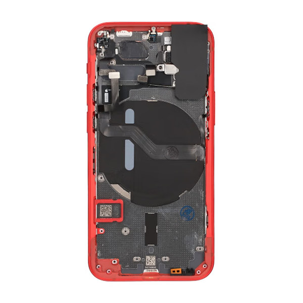 iPhone 12 Mini Baksida Komplett Med Smådelar - Röd Red