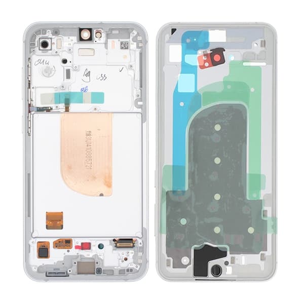 Samsung Galaxy S23 FE Display med LCD Skärm Original - Vit valkoinen
