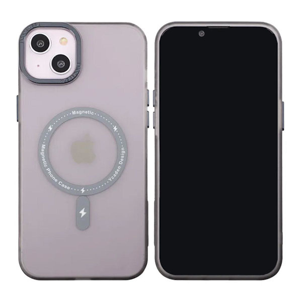 iPhone 14 Plus Mobilskal med MagSafe - Frostat Svart Black