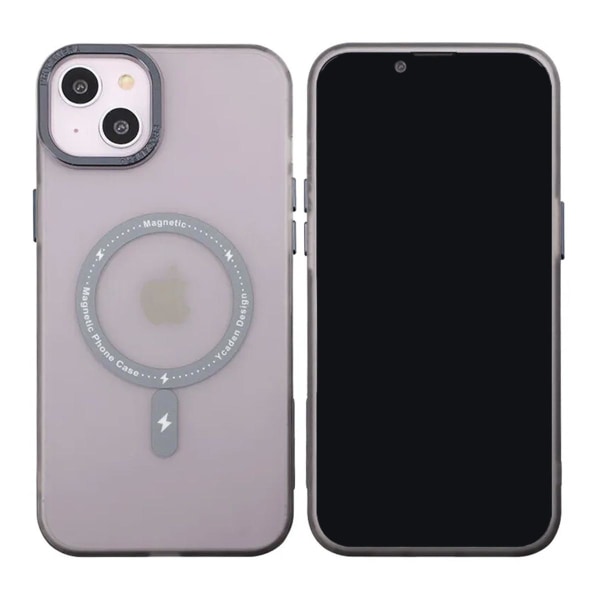 iPhone 14 Plus Mobilskal med MagSafe - Frostat Svart Svart