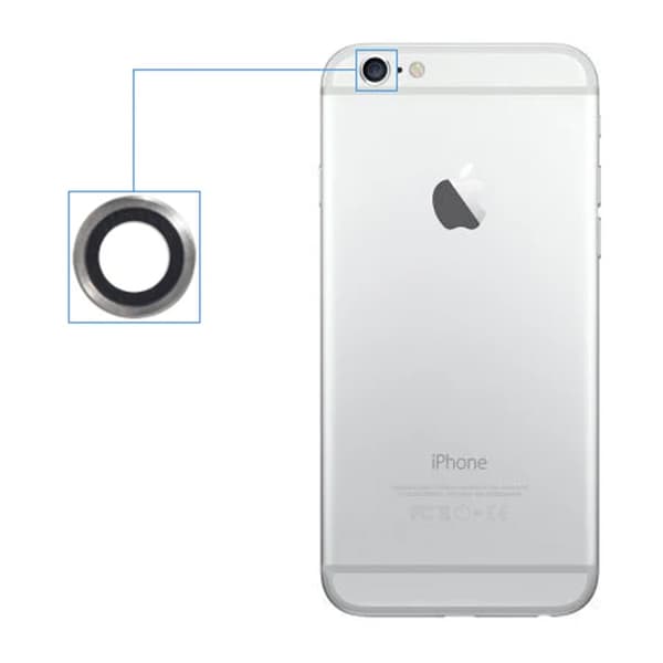 iPhone 6/6s Kameralins - Grå grå