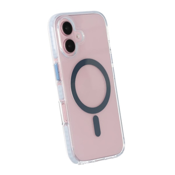 iPhone 16 Plus Mobilskal Magnet Dubbelskydd - Blå Blue