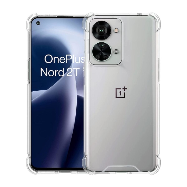 OnePlus Nord 2T Stöttåligt TPU Mobilskal - Transparent Transparent