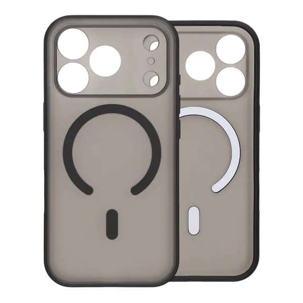 Slankt MagSafe-cover med kamerabeskyttelse til iPhone 17 Pro Max - Sort sort