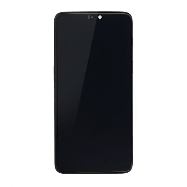 OnePlus 6 Skärm/Display - Midnatt Svart Black