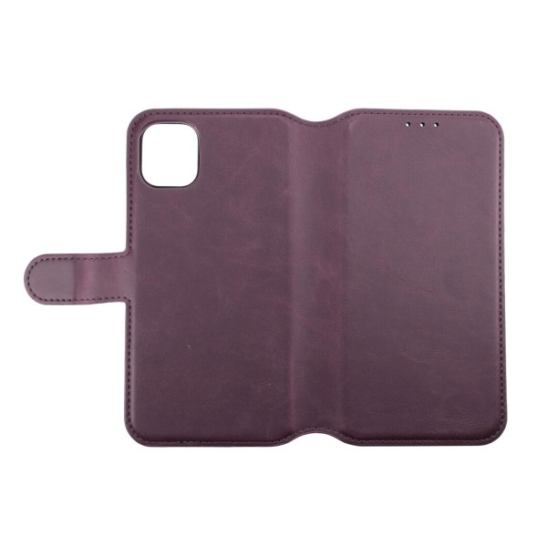 iPhone 11 Plånboksfodral Magnet Rvelon - Mörklila Bordeaux