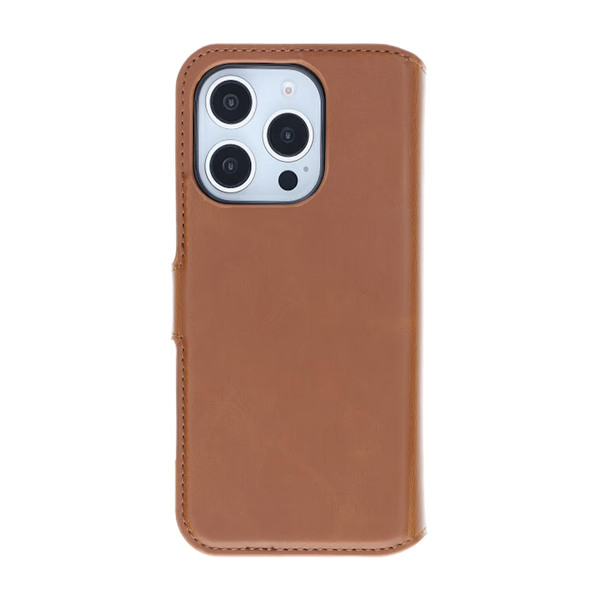 iPhone 16 Pro Max Plånboksfodral Magnet Rvelon - Brun Brun