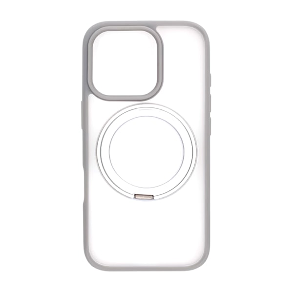 iPhone 16 Pro Max Mobilskal med Magsafe Stativ - Grå Grey