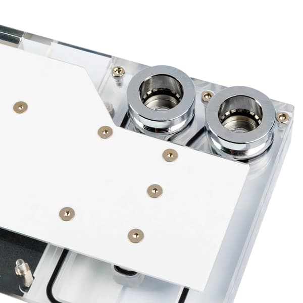 Phanteks Glacier EZ Fit G40 ASUS GPU Block, Vit - Nyskick hvid