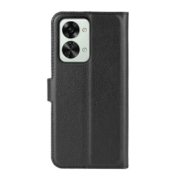 OnePlus Nord 2T Plånboksfodral med Stativ - Svart Svart