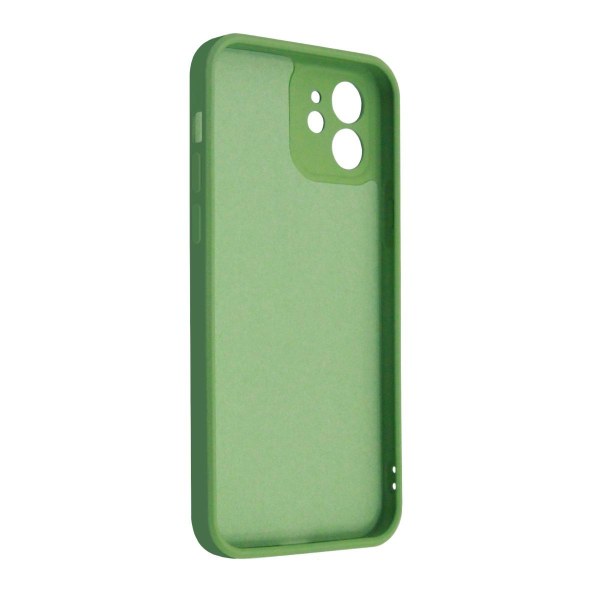 iPhone 12 Silikonskal med Kameraskydd - Grön Green