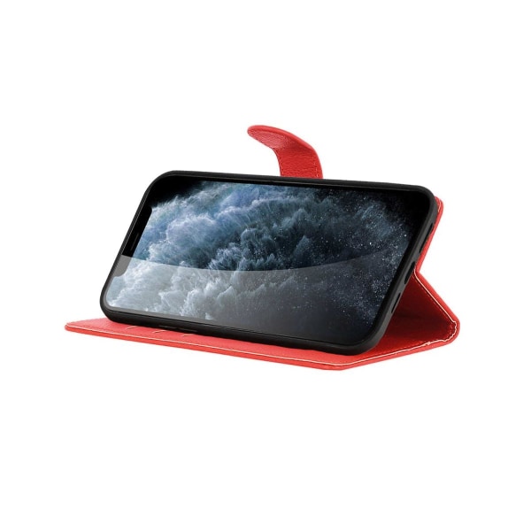 iPhone 13 Mini Plånboksfodral med Stativ - Röd Red