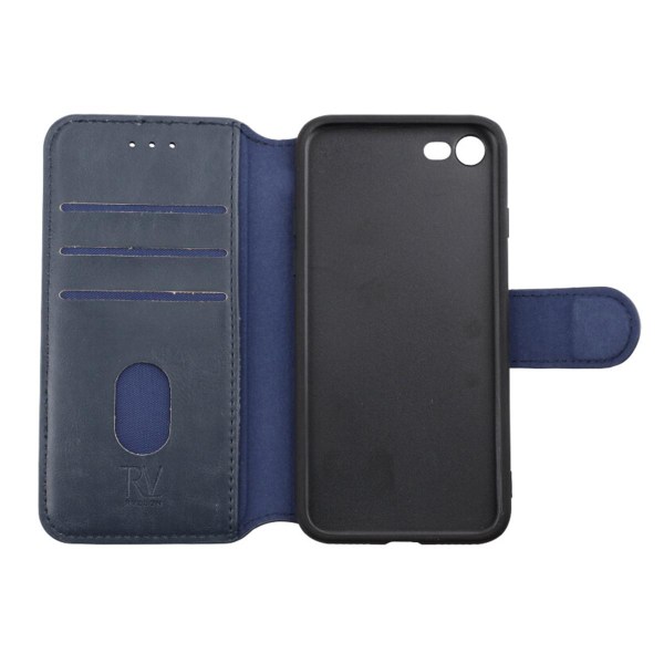 iPhone 7/8/SE 2020 Plånboksfodral med Extra Kortfack Rvelon - Bl Marinblå