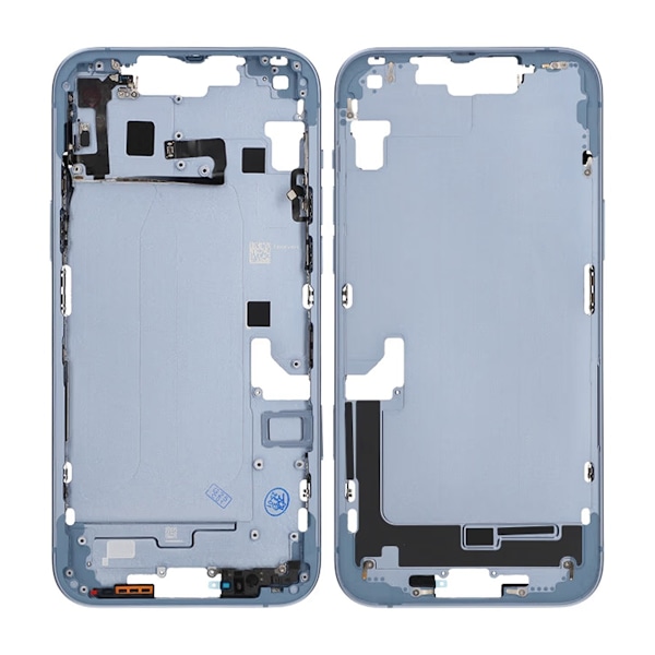 iPhone 14 Plus Mittenram med smådelar OEM - Blå Blå