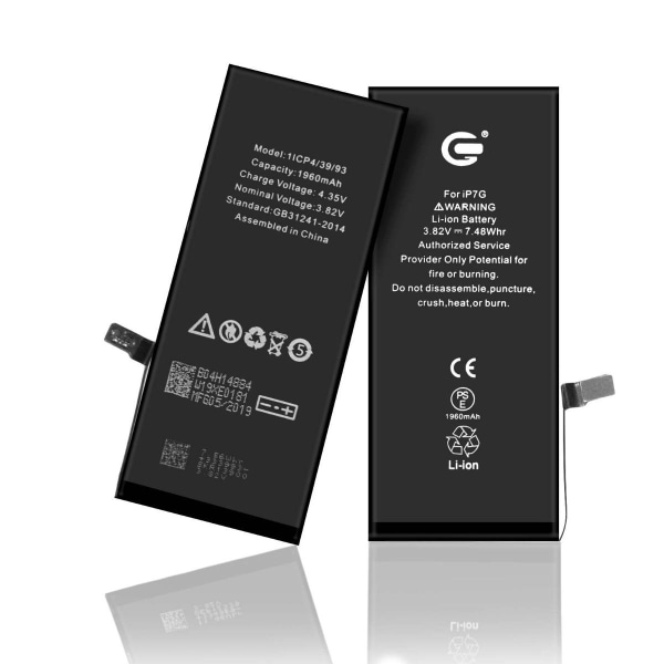 iPhone 7 Batteri Kit Svart
