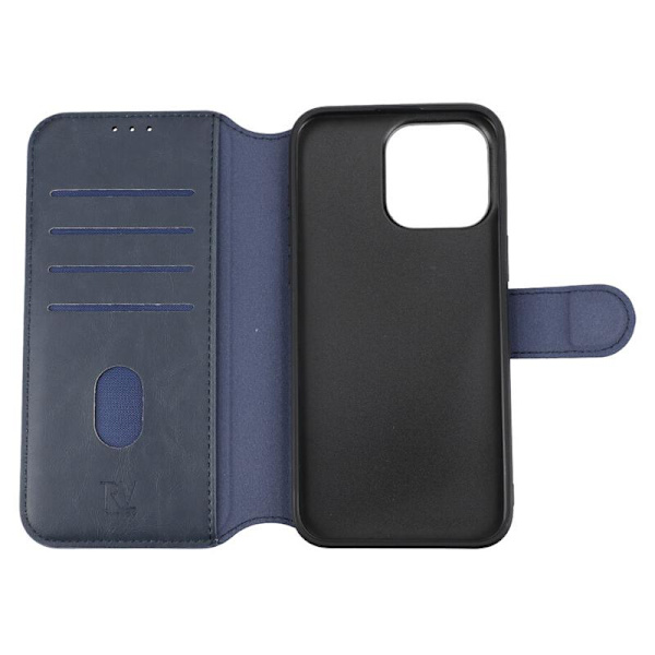 iPhone 15 Pro Max Plånboksfodral med Magsafe Rvelon - Blå Marine blue