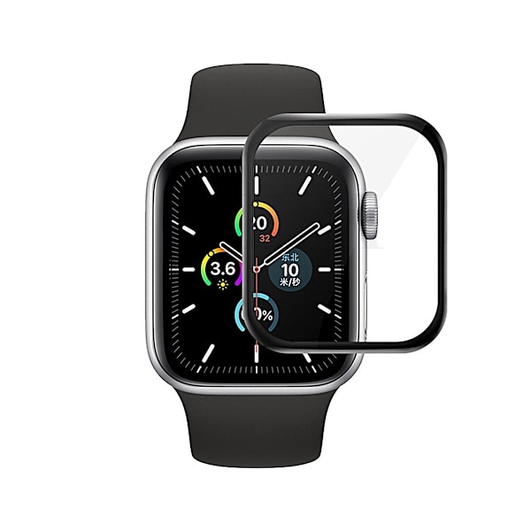 Skärmskydd Apple Watch Series 7 41mm - Härdat Glas Svart