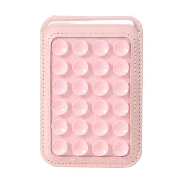 MagSafe Korthållare med Sugproppar och Stativ - Rosa