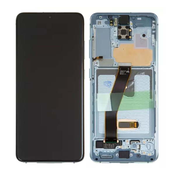 Samsung Galaxy S20 4G/5G (G980/G981) Skärm med LCD Display Origi Blue
