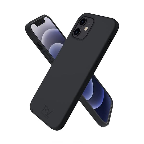 iPhone 12/12 Pro Silikonskal Rvelon - Svart Black