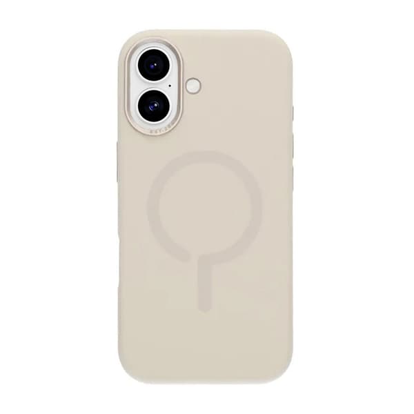 Mobilskal Silikon med Kamera Metallram för iPhone 17 - Vit Vit