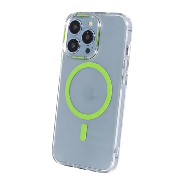 iPhone 15 Pro Max Stöttålig Mobilskal med Magsafe - Grön Green