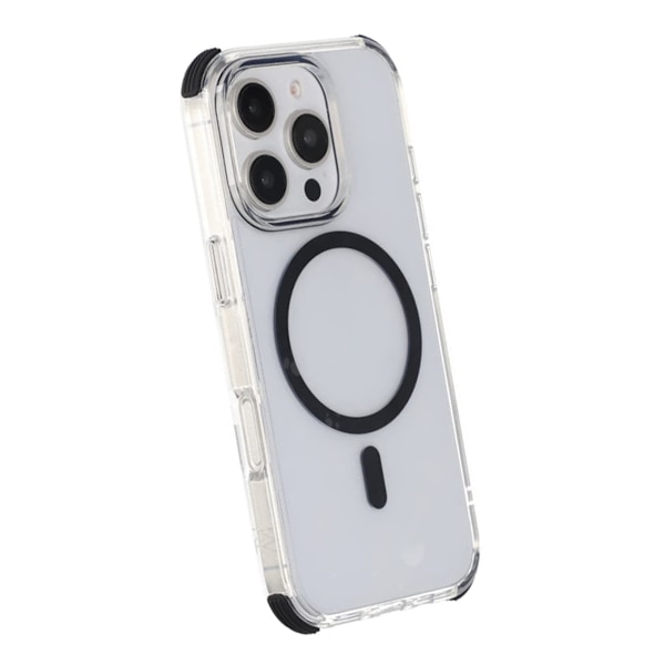 iPhone 16 Pro Max Rvelon Mobilskal Magnet med Kantskydd - Svart Svart