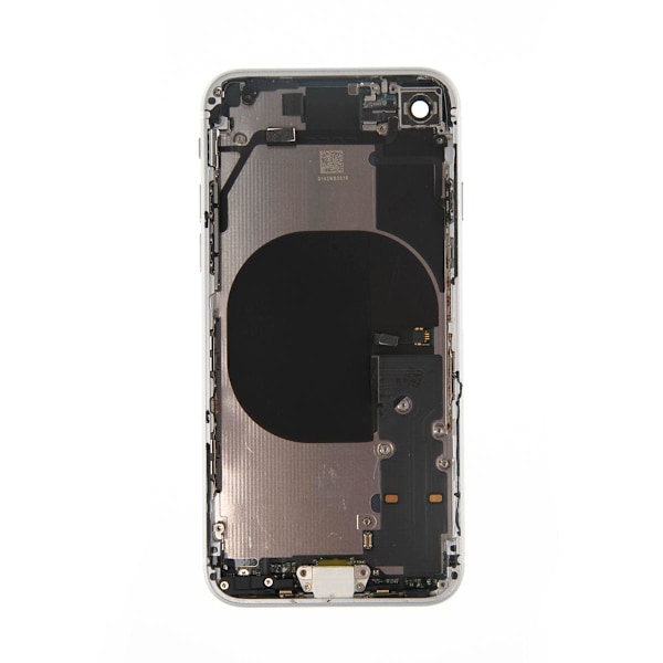 iPhone SE 2020 Baksida med Komplett Ram - Vit Vit