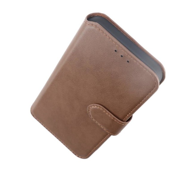 iPhone 15 Pro Max Plånboksfodral Läder Rvelon - Brun Brown