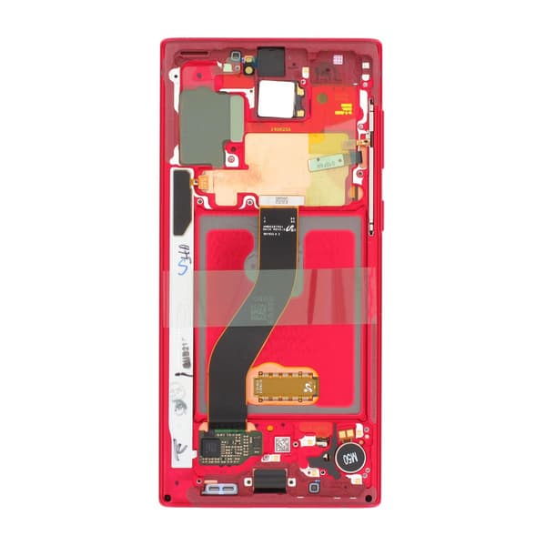 Samsung Galaxy Note 10 Skärm med LCD Display - Röd Röd
