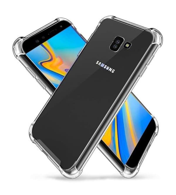Stöttåligt Mobilskal Samsung Galaxy J6 Plus - Transparent Transparent