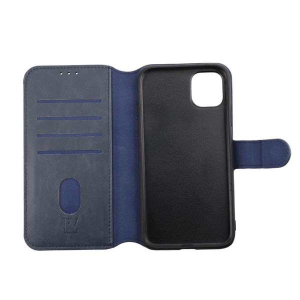 iPhone 11 Plånboksfodral Magnet Rvelon - Blå Marinblå