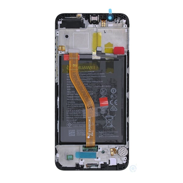 Huawei Honor View 10 Skärm med LCD Display med Batteri Original - Svart Svart