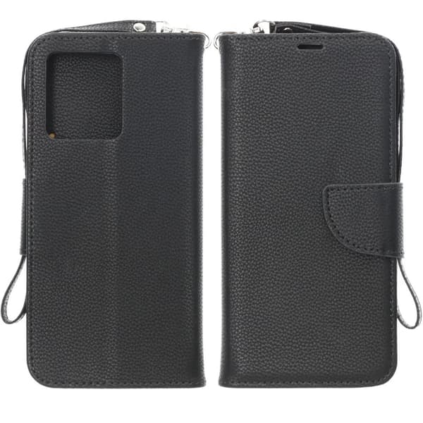 Motorola Moto Edge 40 Plånboksfodral med Stativ - Svart Black