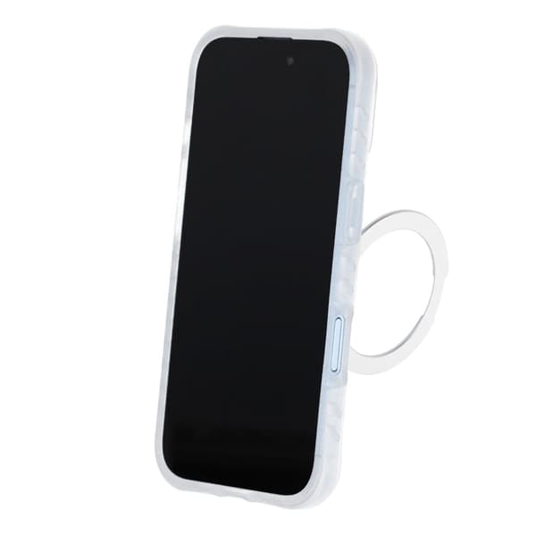 Matt Mobilskal med ringstativ för iPhone 17 - Vit vit