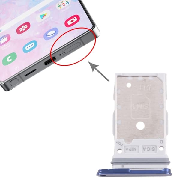 Samsung Galaxy S25/S25 Plus Sim Card Holder - Navy blå