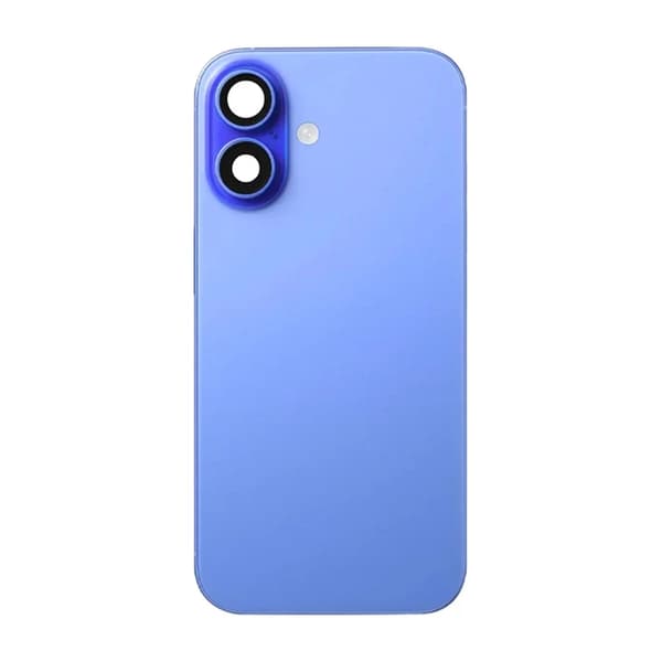 iPhone 16 Plus Baksida Glas med smådelar - Gul Blå