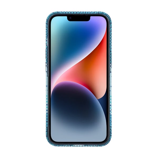 iPhone 13/14 Skal med Magsafe och Utfällbart Stativ - Randig Grön Grön