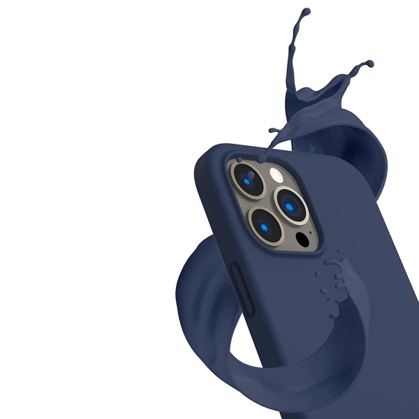 iPhone 13 Pro Skal - Silikon Blå Rvelon Isblå